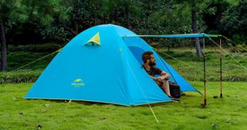9 399 р. Палатка Naturehike P-Series 2-местная, алюминиевый каркас, голубая Naturehike nh18z022-p-2sbl  с доставкой в г. Чебоксары. Увеличить фотографию 16