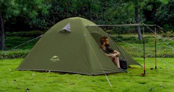 11 449 р. Палатка Naturehike P-Series 4-местная, алюминиевый каркас, зеленая Naturehike nh18z044-p-4dgr  с доставкой в г. Чебоксары. Увеличить фотографию 5