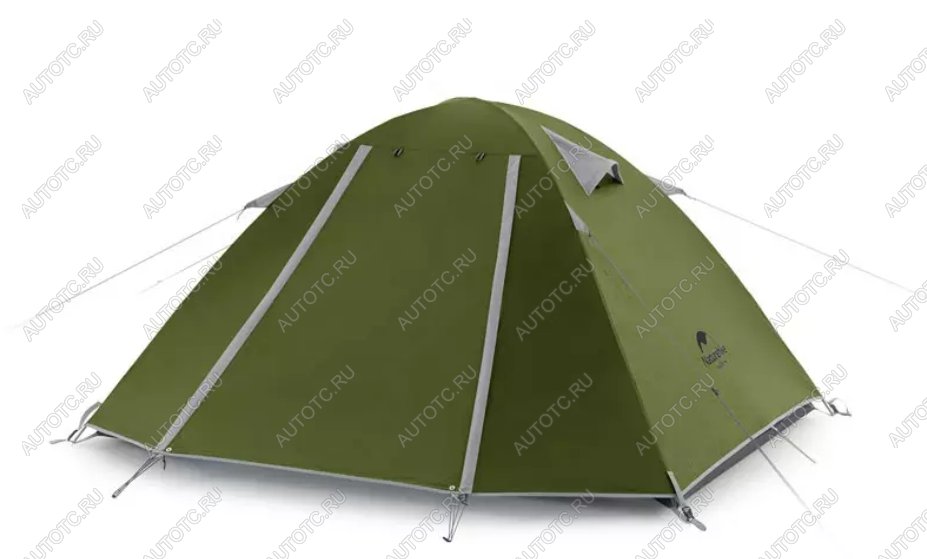 11 449 р. Палатка Naturehike P-Series 4-местная, алюминиевый каркас, зеленая Naturehike nh18z044-p-4dgr  с доставкой в г. Чебоксары