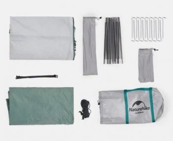 11 449 р. Палатка Naturehike P-Series 4-местная, алюминиевый каркас, белая Naturehike nh18z044-p-4w  с доставкой в г. Чебоксары. Увеличить фотографию 2