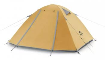 Палатка Naturehike P-Series 4-местная, алюминиевый каркас, желтая Naturehike nh18z044-p-4ye