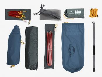 16 369 р. Палатка Naturehike Mongar 2-местная, алюминиевый каркас, сверхлегкая, синяя Naturehike nh19m002-j-dbl  с доставкой в г. Чебоксары. Увеличить фотографию 5
