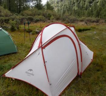 20 629 р. Палатка Naturehike Hiby Si 3-местная, алюминиевый каркас, серо-красная Naturehike nh19zp016-dg  с доставкой в г. Чебоксары. Увеличить фотографию 13