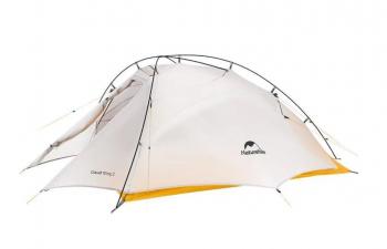 Палатка Naturehike Cloud Up-Wing Si 2-местная, алюминиевый каркас, серо-желтая Naturehike nh19zp083-2-2wdgrye