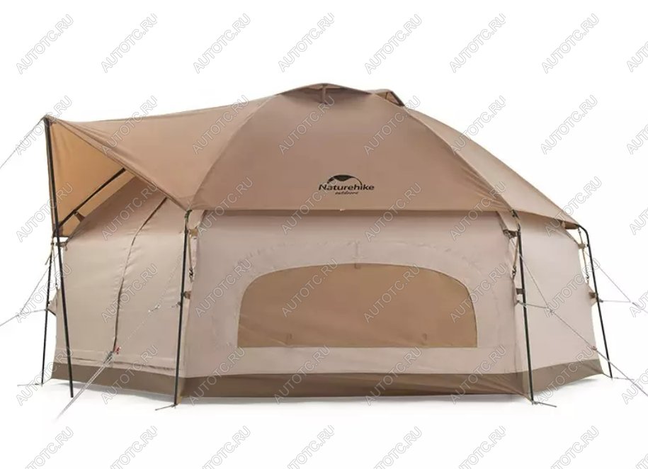 37 579 р. Палатка Naturehike Hexagon шестиугольная 4-местная, алюминиевый каркас, песочный Naturehike nh21zp001-dkh  с доставкой в г. Чебоксары