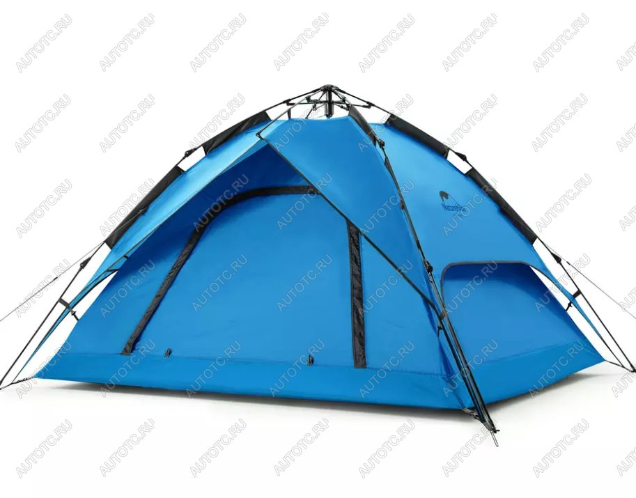8 149 р. Палатка Naturehike 3-местная, быстросборная, синяя Naturehike nh21zp008-3bl  с доставкой в г. Чебоксары
