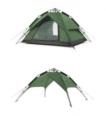 8 249 р. Палатка Naturehike 4-местная, быстросборная, серо-зеленая Naturehike nh21zp008-4ggr  с доставкой в г. Чебоксары. Увеличить фотографию 3