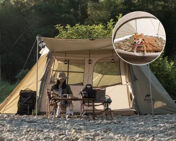 28 399 р. Палатка Naturehike Village 5.0 4-местная, алюминиевый каркас, снежная юбка, зеленая Naturehike nh21zp009-agr  с доставкой в г. Чебоксары. Увеличить фотографию 8
