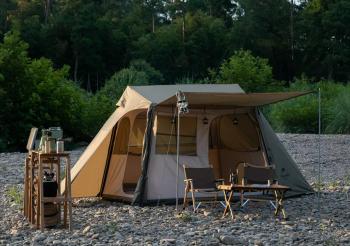 28 399 р. Палатка Naturehike Village 5.0 4-местная, алюминиевый каркас, снежная юбка, зеленая Naturehike nh21zp009-agr  с доставкой в г. Чебоксары. Увеличить фотографию 3
