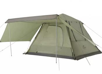 Палатка Naturehike Ango 3-местная, быстросборная, снежная юбка, зеленая Naturehike nh21zp010-agrskr