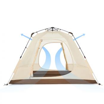13 949 р. Палатка Naturehike Ango 3-местная, быстросборная, бежевая Naturehike nh21zp010-kh  с доставкой в г. Чебоксары. Увеличить фотографию 5