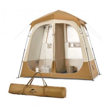 Палатка Naturehike душ-туалет, двойной, алюминиевый каркас, коричневый Naturehike nh22zp006-br