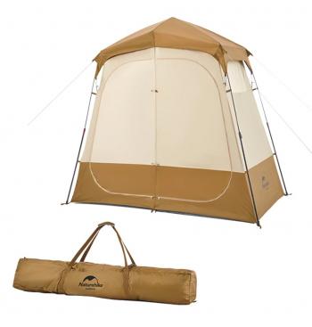 16 419 р. Палатка Naturehike душ-туалет, двойной, алюминиевый каркас, коричневый Naturehike nh22zp006-br  с доставкой в г. Чебоксары. Увеличить фотографию 3