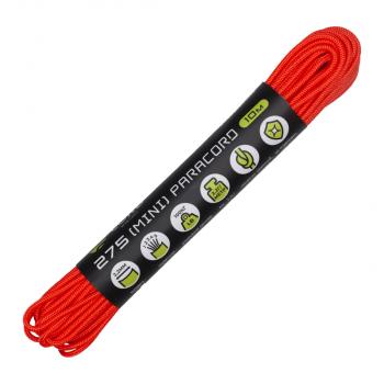 Паракорд 275 (мини) CORD nylon 10м световозвращающий (neon orange) CORD 275.n10.lm.n.o