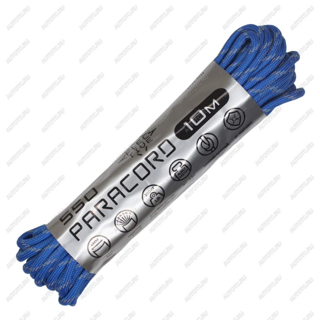 379 р. Паракорд 550 CORD nylon 10м световозвращающий (blue) CORD 550.n10.lm.bl  с доставкой в г. Чебоксары