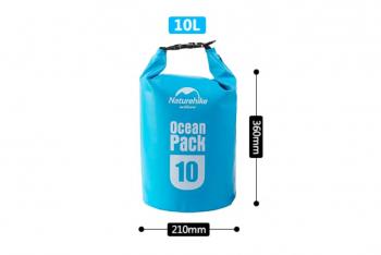 879 р. Гермомешок Naturehike Ocean Pack 10 л. (синий) Naturehike fs15m010-j10bl  с доставкой в г. Чебоксары. Увеличить фотографию 2
