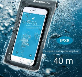 889 р. Гермочехол Naturehike плоский для телефона 11х20 см. (серый) Naturehike nh20sm003-g  с доставкой в г. Чебоксары. Увеличить фотографию 4
