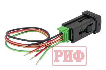 909 р. Кнопка ВКЛВЫКЛ, голубой, BATTERY TOYOTA 22x22 РИФ rif22-1-7111304  с доставкой в г. Чебоксары. Увеличить фотографию 4