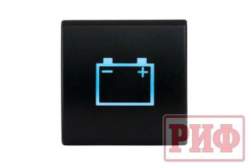 909 р. Кнопка ВКЛВЫКЛ, голубой, BATTERY TOYOTA 22x22 РИФ rif22-1-7111304  с доставкой в г. Чебоксары. Увеличить фотографию 3