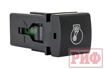 Кнопка ВКЛВЫКЛ, голубой, COMPRESSOR TOYOTA 22x22 РИФ rif22-1-7111404