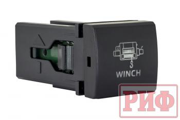 Кнопка ВКЛВЫКЛ, голубой, WINCH POWER TOYOTA 22x22 РИФ rif22-1-7111704