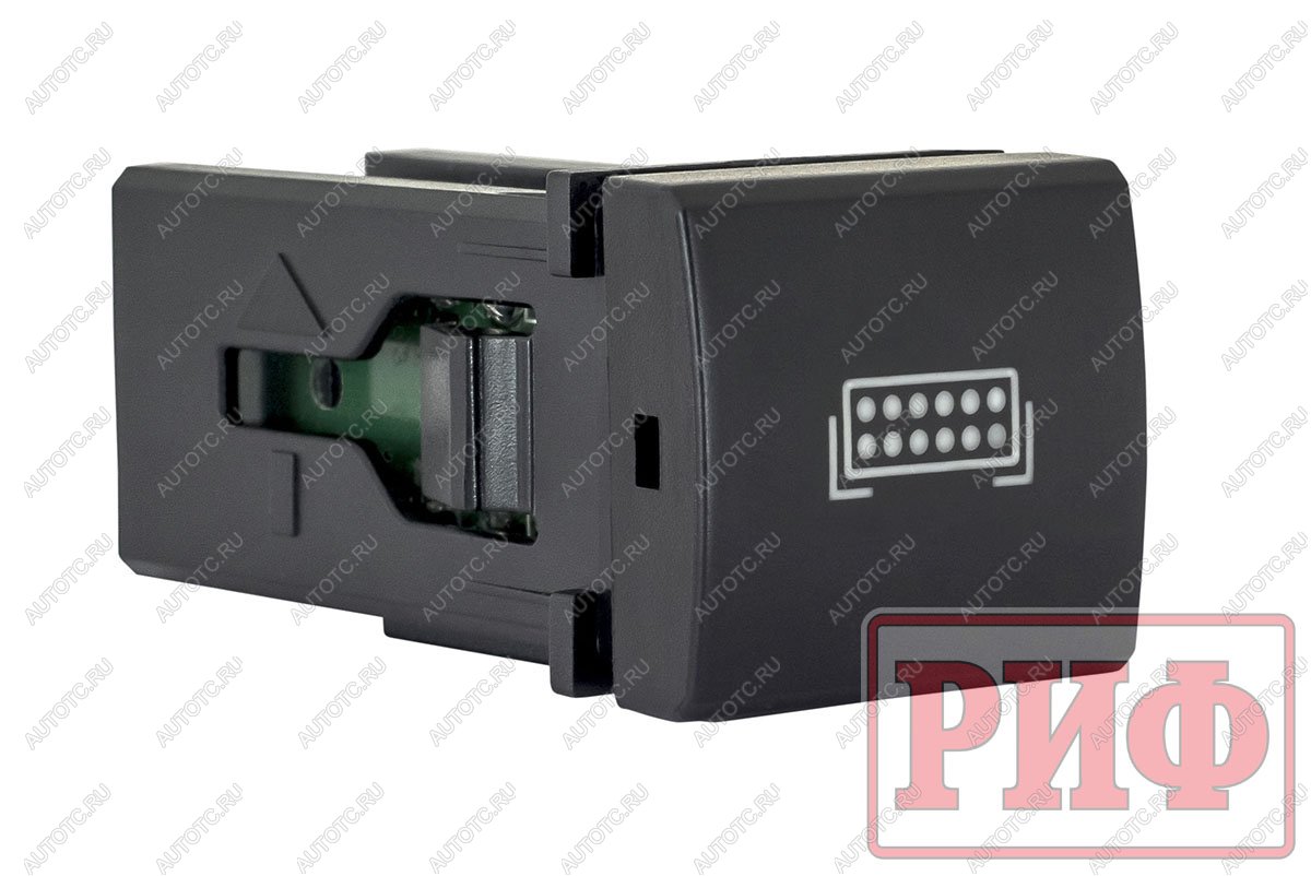 909 р. Кнопка ВКЛВЫКЛ, голубой, FRONT LIGHTS TOYOTA 22x22 РИФ rif22-1-7111904  с доставкой в г. Чебоксары