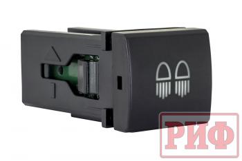 Кнопка ВКЛВЫКЛ, голубой, REAR LIGHTS TOYOTA 22x22 РИФ rif22-1-7112004
