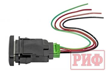 789 р. Кнопка ВКЛВЫКЛ, белый, REAR DIFF LOCK TOYOTA 40x20 горизонтальная РИФ rif22-1-1109614  с доставкой в г. Чебоксары. Увеличить фотографию 5