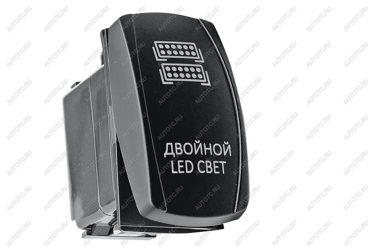 609 р. Переключатель ВКЛВЫКЛ, красный, ДВОЙНОЙ LED СВЕТ РИФ rif22-1-2101800  с доставкой в г. Чебоксары