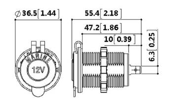 339 р. Розетка 12В РИФ rif22-4-1008400  с доставкой в г. Чебоксары. Увеличить фотографию 4