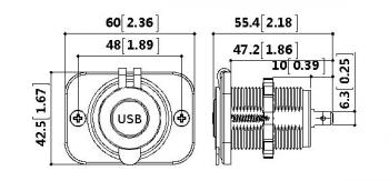 969 р. Розетка USB 3,1А c монтажной панелью РИФ rif22-4-1008800  с доставкой в г. Чебоксары. Увеличить фотографию 4