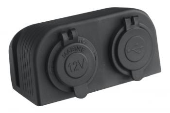 Розетка комбинированная с USB 3,1А в корпусе РИФ rif22-4-1009200