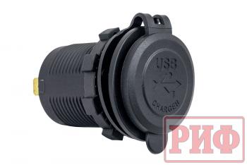 1 589 р. Розетка USB 2 QC 3.0 34x37х54 РИФ rif22-4-1014000  с доставкой в г. Чебоксары. Увеличить фотографию 2