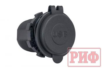 1 949 р. Розетка USB 2.4А, QC 3.0 34x37х54 РИФ rif22-4-1014100  с доставкой в г. Чебоксары. Увеличить фотографию 2