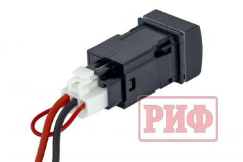 1 239 р. Розетка USB 2,1A для Toyota 22x22 РИФ rif22-4-1014300  с доставкой в г. Чебоксары. Увеличить фотографию 3