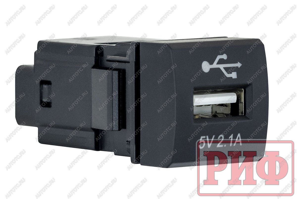 1 239 р. Розетка USB 2,1A для Toyota 22x22 РИФ rif22-4-1014300  с доставкой в г. Чебоксары