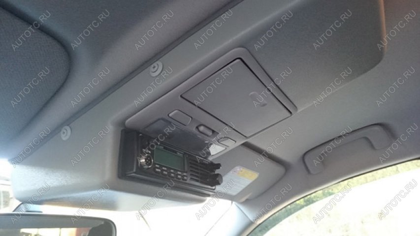 8 499 р. Консоль потолочная для установки рc Mitsubishi L200Pajero Sport вырез под рc 140х40 мм, серая China 282  с доставкой в г. Чебоксары