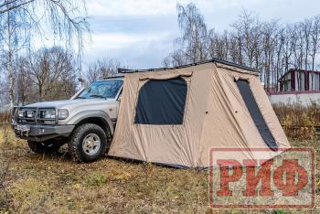 25 389 р. Стенки к автомобильной маркизе РИФ 2.5Х2.5 м Black Out РИФ rifan5306-2525c  с доставкой в г. Чебоксары. Увеличить фотографию 4