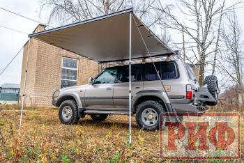 29 499 р. Маркиза автомобильная РИФ 2,13х2,5 м полуавтомат (винил) темно-серая РИФ rif5306-2025v  с доставкой в г. Чебоксары. Увеличить фотографию 19