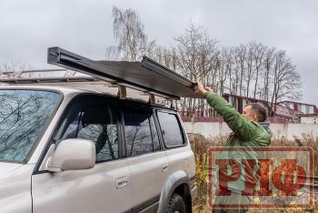 29 499 р. Маркиза автомобильная РИФ 2,13х2,5 м полуавтомат (винил) темно-серая РИФ rif5306-2025v  с доставкой в г. Чебоксары. Увеличить фотографию 15