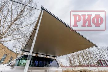 29 499 р. Маркиза автомобильная РИФ 2,13х2,5 м полуавтомат (винил) темно-серая РИФ rif5306-2025v  с доставкой в г. Чебоксары. Увеличить фотографию 7