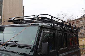 33 999 р. Багажник экспедиционный РИФ для Land Rover Defender 1350x1900 мм  rifdef-roof1900  с доставкой в г. Чебоксары. Увеличить фотографию 3