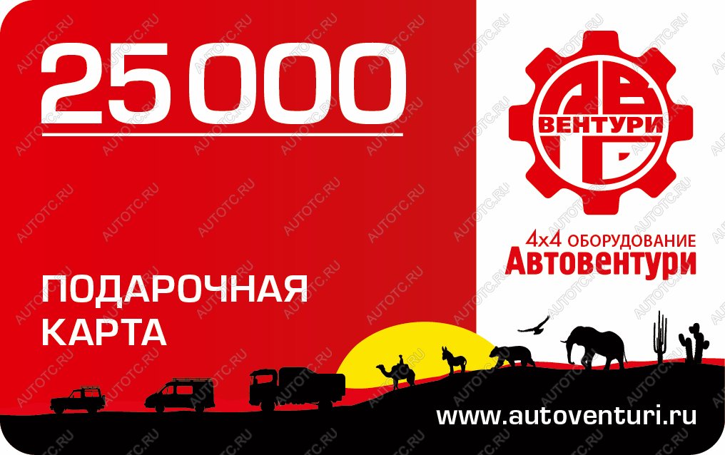 24 999 р. Карта подарочная 25000  gc25000  с доставкой в г. Чебоксары
