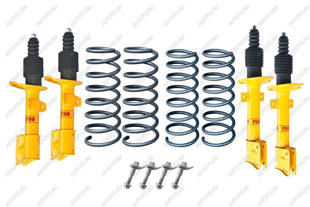 69 579 р. Лифт-комплект РИФ для Renault Duster (2010-2022), Nissan Terrano III 2004+ 4х4 лифт 40 мм  rif-dus-c  с доставкой в г. Чебоксары