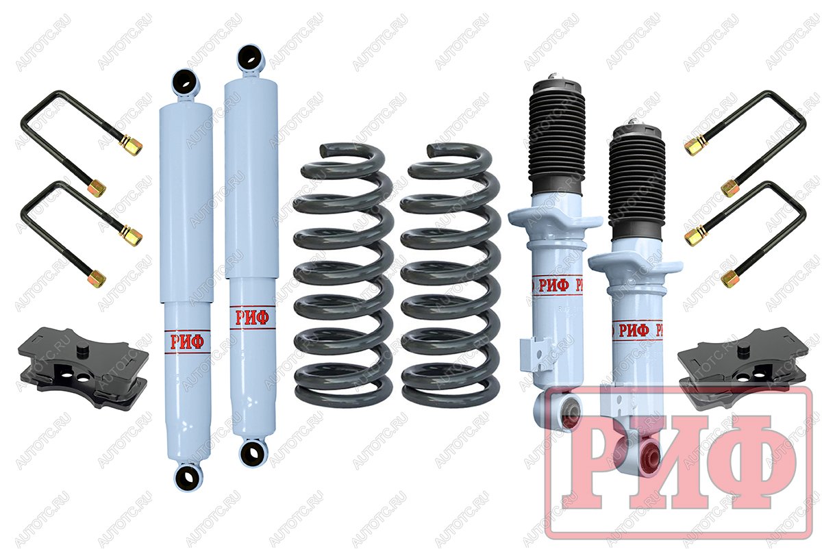 50 459 р. Лифт-комплект РИФ лайт газовый Mitsubishi L200 2005-2015 лифт 40 мм  rif-trt-b-g-lite  с доставкой в г. Чебоксары