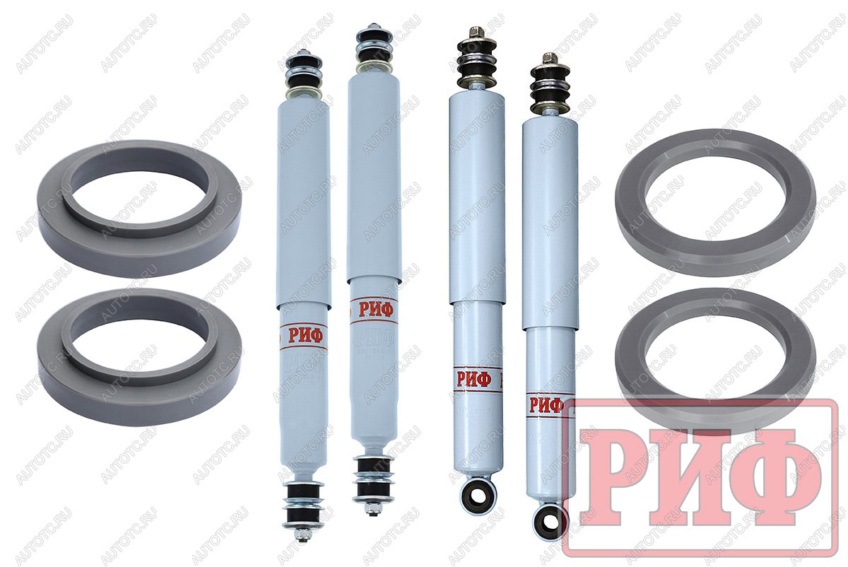 33 339 р. Лифт-комплект РИФ лайт газовый для Toyota Land Cruiser 80105 лифт 20 мм  rif-tlc80-a-g-lite  с доставкой в г. Чебоксары