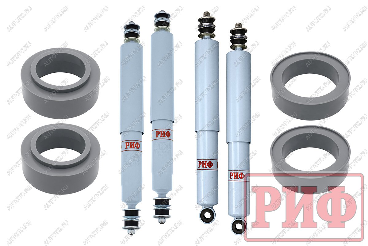 39 999 р. Лифт-комплект РИФ лайт газовый для Toyota Land Cruiser 80105 лифт 50 мм  rif-tlc80-c-g-lite  с доставкой в г. Чебоксары