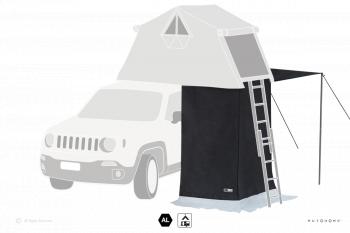 58 509 р. Тамбур к палатке AUTOHOME OVERLAND SMALL SAFARI EXPLORER, тент песочный, до 220 см  ols08a-3s  с доставкой в г. Чебоксары. Увеличить фотографию 3