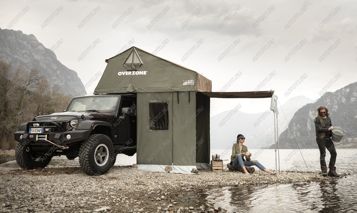 85 039 р. Тамбур к палатке AUTOHOME OVERZONE SMALL STANDARD, тент песочный, высота 220 см  oz05a-3s  с доставкой в г. Чебоксары