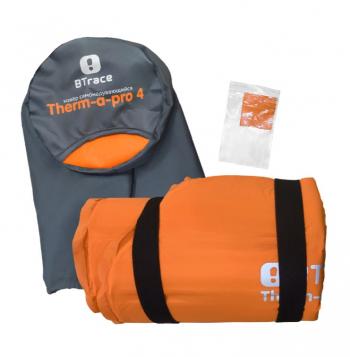 6 189 р. Коврик самонадувающийся BTrace Therm-a-Pro 4 183*55*4 см (оранжевый)  m0226  с доставкой в г. Чебоксары. Увеличить фотографию 2